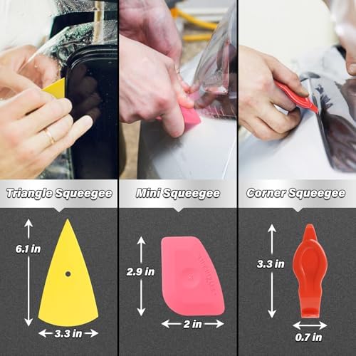 DIYSELF 20 Pcs Car Window Tint Kit with Squeegee and Tinting Tools - Image 4