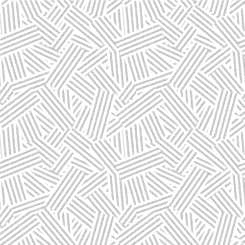 Timeet Modern Geometric Peel and Stick Wallpaper 17.3" x 78.7" Gray Stripe Textured Wallpaper Self Adhesive Wall Paper Removable Minimalist Decor for Bathroom Kitchen Bedroom by Timeet