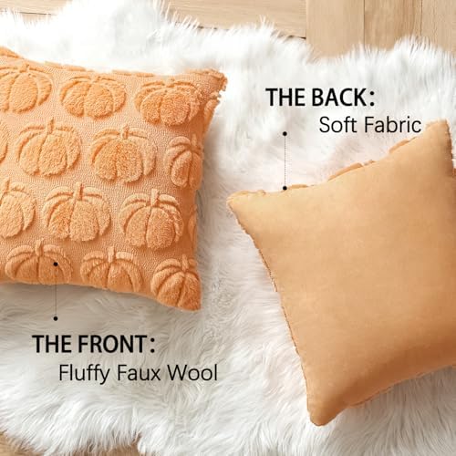 MIULEE Fall Pillow Covers Pumpkin Fall Decor 26x26 Pumpkin - Image 5