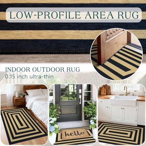 Modern Outdoor Rug - 28"x43" Front Door Mat Indoor Outside Entrance - Image 4