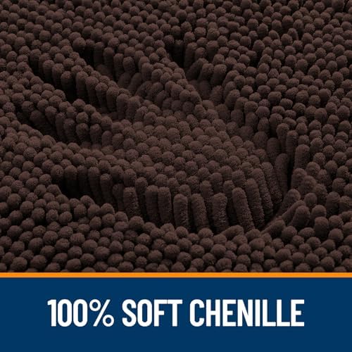 OLANLY Bathroom Runner Rugs 40x24, Extra Soft Absorbent Chenille Bath Rugs - Image 3
