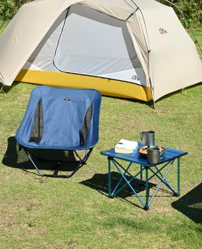iClimb Ultralight Compact Camping Folding Table (Reinforced Blue - S) - Image 4