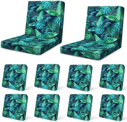 12Pcs Patio Cushion Covers Stretch Outdoor Furniture Protector Slipcovers by pickyNproud