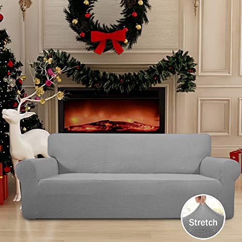 Easy-Going Stretch Oversized Sofa Couch Slipcover Washable Light Gray - Image 2