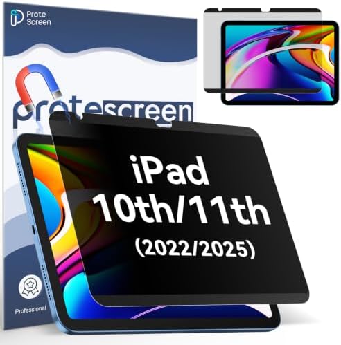 Magnetic Privacy Screen Protector Compatible with iPad 10th 2022 /11th 2025 by Protescreen