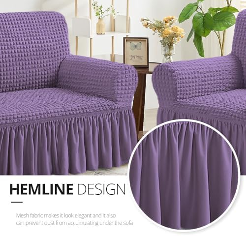 NICEEC Arm Chair Covers Armchair Covers Universal Slipcovers with Skirt - Image 4