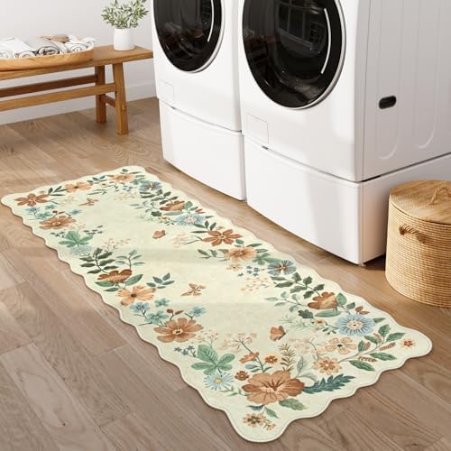 Lahome Floral Kitchen Runner Rug, 2x5 Rug Runners for Hallways Non Slip - Image 2