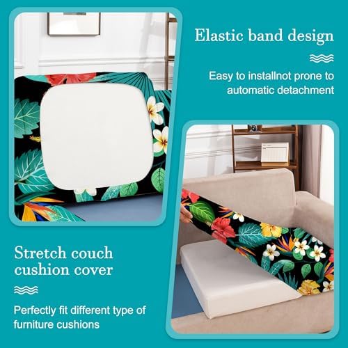 12 Pcs Outdoor Cushion Covers, Patio Sofa Cushion Covers Replacement - Image 6