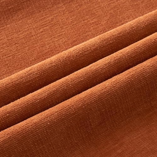 MIULEE Halloween Fall Burnt Orange Chenille Couch Pillow Covers, 20x20 - Image 2