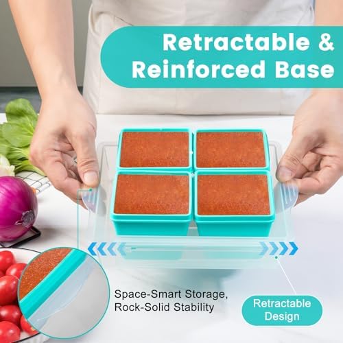 Gemice 1-Cup Silicone Freezer Molds with Lids & Base, Individual 8-Pack - Image 3