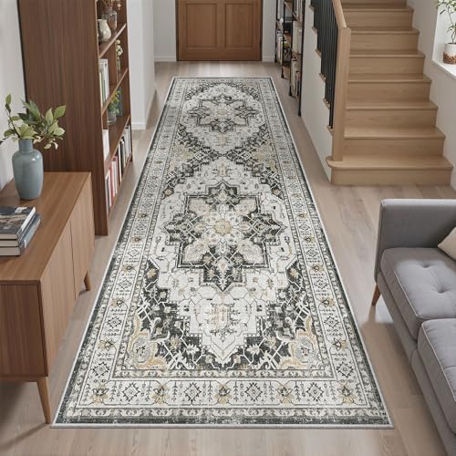 Madane Kitchen Runner 2'6''x8' Soft Rug Runners for Hallways, Black - Image 7