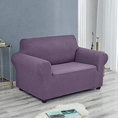 Joccun Stretch Chair Couch Cover,1-Piece Sofa Slipcover Spandex Jacquard Fabric Sofa Covers with Elastic Bottom,Washable Furniture Protector for Dogs,Cats,Kids(Armchair,Grapeade) - Image 4