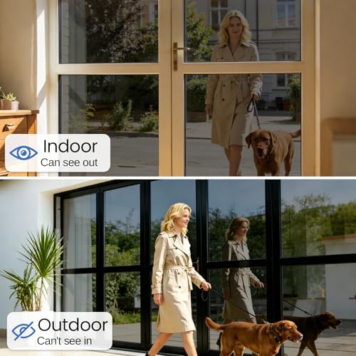 XIAWEI One Way Window Privacy Film with Tools,Black,23.6"x78.7",Malleable - Image 5