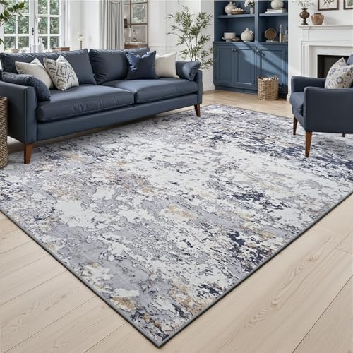 Toneed Washable 5x7 Area Rug with Non-Slip Backing for Living Room by Toneed