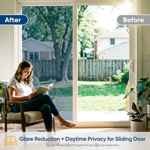 SUNBABY Window Privacy Film, One Way Mirror & Heat Blocking, 35.4"x157.5" - Image 4