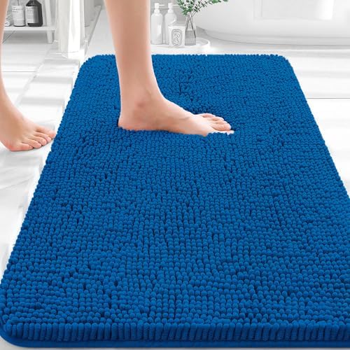 OLANLY Bathroom Rugs 36x24, Extra Soft Absorbent Chenille Bath Rugs by OLANLY