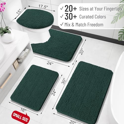 OLANLY Bathroom Rugs 36x24, Extra Soft Absorbent Chenille Bath Rugs - Image 3