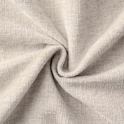 MIULEE Soft Chenille Lumbar Throw Pillow Covers Light Brown 12x20 Inch - Image 2