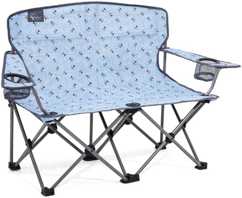 Busy Bee Oversized Kids Camping Chair with Cup Holder, High Back Toddler Chair Kids Folding Chair, Perfect for Beach & Outdoor, Supports 150 Lbs. by BusyBee