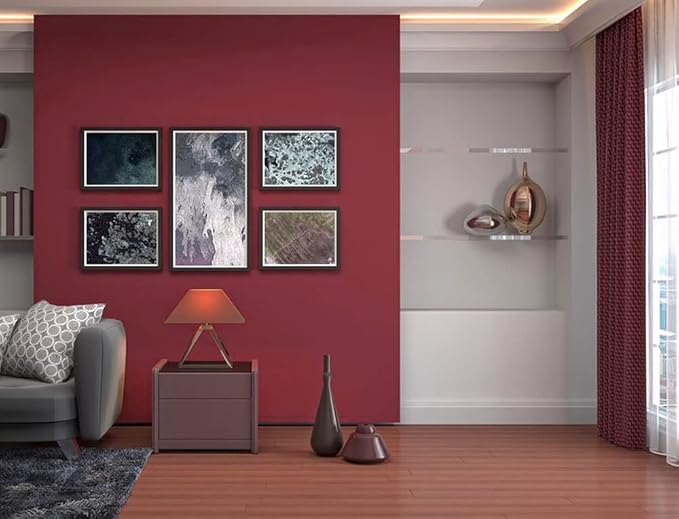 Yasinet Red Wallpaper Red Peel and Stick Wallpaper Rosered Contact Paper for Cabinets Modern Burgundy Waterproof Self Adhesive Removable Wall Paper for Wall Bedroom Bathroom Vinyl 17.7" x118" - Image 7