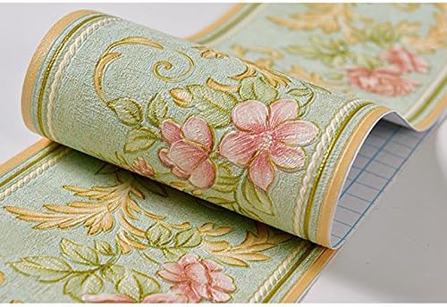 Creation Core 4.2x196.8 Waterproof Wallpaper Border 3D Pattern Wall Decor Removable Self Adhesive Kitchen Bathroom Tiles Sticker Vine Green - Image 4