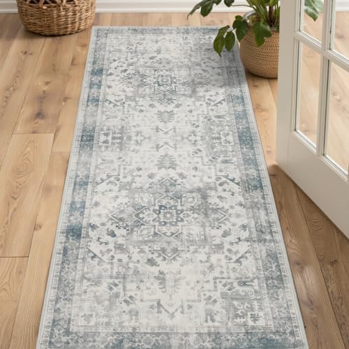 Rugxara 2x5 Washable Runner, Non Slip Boho Hallway & Kitchen Entry Rug - Image 4