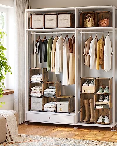 SONGMICS 16 Cube Storage Organizer，Plastic stackable cube shelf - Image 2