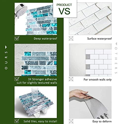 STICKGOO Peel and Stick Wall Tile Self-Adhesive Backsplash Thicker Design - Image 4