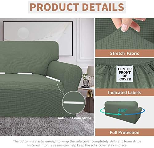 Easy-Going 100% Waterproof Couch Cover, 3 Cushion Oversized Sofa Cover - Image 4
