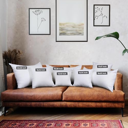 Utopia Bedding Throw Pillows, Decorative 16x16 Pillow Inserts, Set of 4 - Image 2