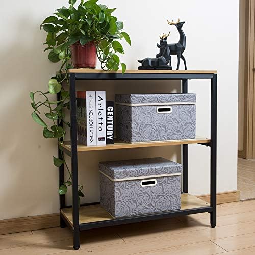 PRANDOM Collapsible Storage Boxes with Lids Fabric Decorative Storage Bins Cubes Organizer Containers Baskets with Cover Handles Divider for Bedroom Closet Living Room 14.9x9.8x9.8 Inch 1 Pack - Image 3