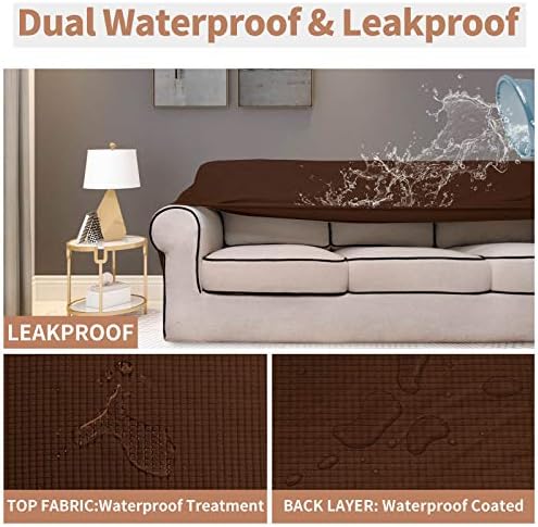 Easy-Going 100% Waterproof Couch Cover, 3 Cushion Couch Slipcover for Sofa - Image 3
