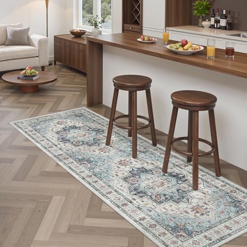 Madane Washable Runner Rug 2x6 Runners for Hallways Non Slip, Blue - Image 5
