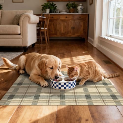 Plaid Outdoor Rug - 28"x43" Front Door Mat Indoor Outside Entrance - Image 6