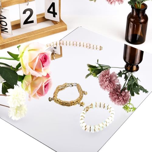 yuntop 2 Pack Self Adhesive Acrylic Mirror, 2MM Flexible Plastic Mirror, Shatterproof PS Frameless Wall Mirror for Bathroom Vanity and Entryway (16 x 12 inch) - Image 4