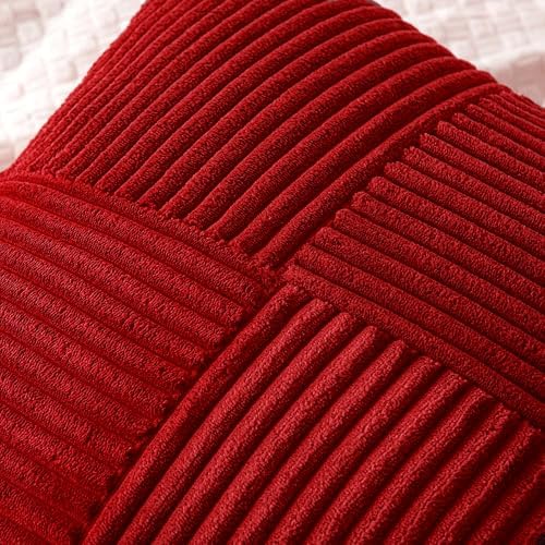 MIULEE Christmas Red Decorative Throw Pillow Covers for Couch 18x18 Inch - Image 2