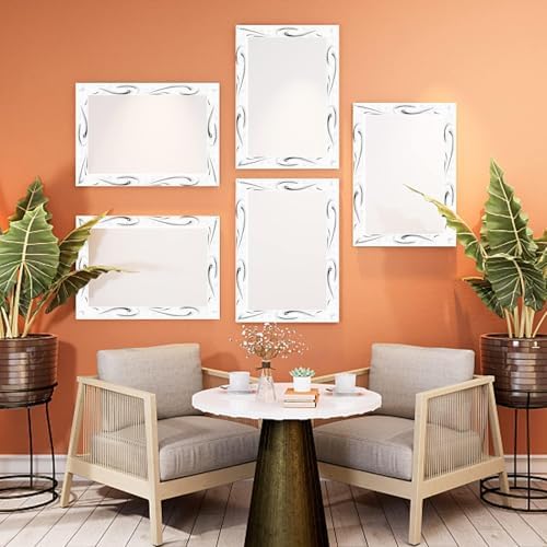 Duzzy Molding Trim Wall Trim, 16.4 Feet Self-Adhesive Flexible DIY Peel and Stick Crown Molding Ceiling Molding Suitable for Mirror Edge, TV Background Wall, Home Wall Decor (White and Silver) - Image 4