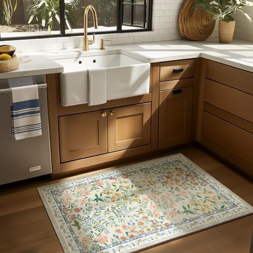 Machine Washable Area Rugs for Entryway: Door Mat Indoor Entrance 2x3 Small Throw Rug Non-Slip Low Pile Kitchen Rug for Front Door Indoor Entrance Entry Bedside Living Room - Image 2