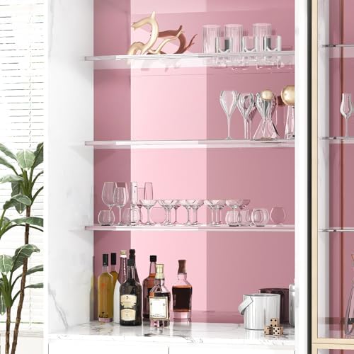 WESTICK Rose Gold Vinyl Self Adhesive Pink Chrome Permanent Vinyl 15.8” X 394” Flexible Mirror Contact Paper Easy to Cut Mirror Wallpaper Peel and Stick Wall Stickers for Cabinets DIY Crafts Decal - Image 4