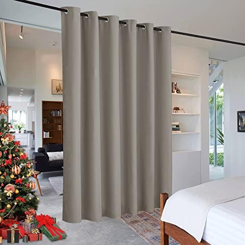 RYB HOME Extra Wide Curtains for Bedroom Closet Office Living Room Divider by RYBHOME