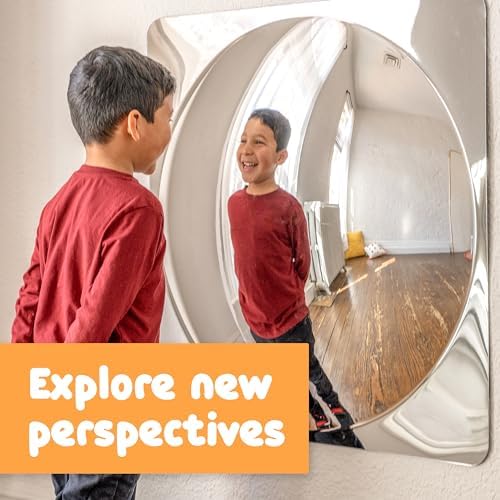 Spark & Wow Sensory Wall Toddler Mirror, Giant 1 Bubble - Image 6