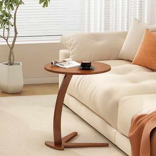 17 '' Couch Tables that Slide Under, C Shaped End Table, (Large) by fuyao%E5%93%81%E7%89%8C%E6%97%97%E8%88%B0%E5%BA%97