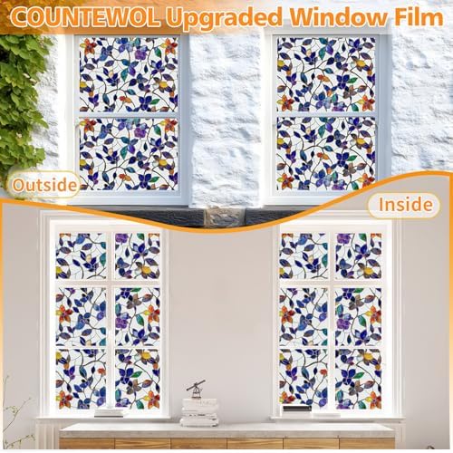 Frosted Privacy Window Film Static Cling Decorative Glass Film17.5x78.7in - Image 5