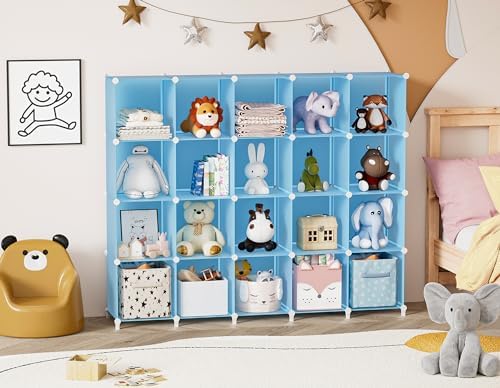 Portable Closet 6 Cube Closet Organizer and Storage Shelf Bookcase with Metal Hammer, Organizer Cabinet for Kids, Bedroom, Bathroom - Image 7