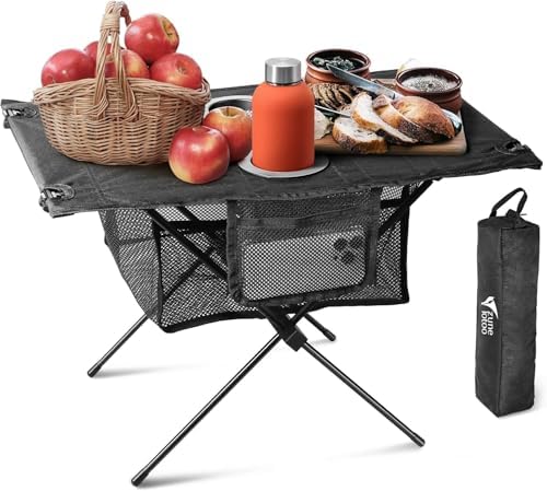 Zune Lotoo Portable Camping Side Table Folding Small Beach Table Foldable by ZUNELOTOO