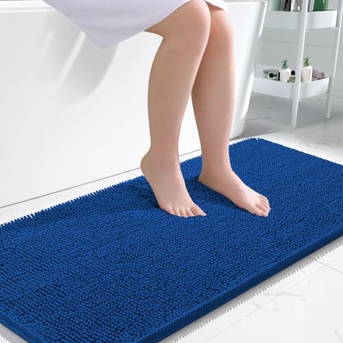 OLANLY Large Bathroom Rugs 50x30, Extra Soft Absorbent Chenille Bath Rugs by OLANLY