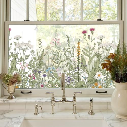 ADD.HERES Stained Glass Window Film, Window Film Decorative, 17.5 x 78.7 in - Image 3