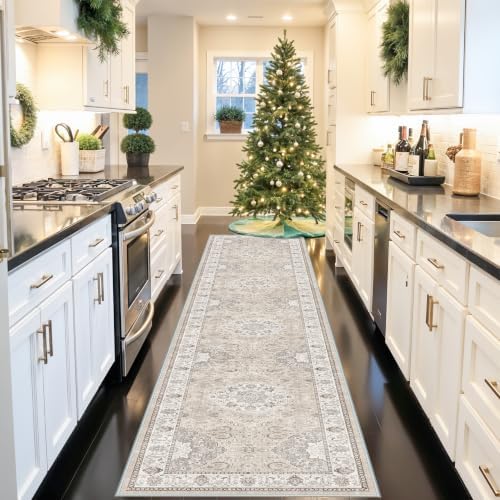 HY HAOYUNLAI Washable Hallway Runner Rug 2.6x10 Non Slip Kitchen Slim Rug by HYHAOYUNLAI