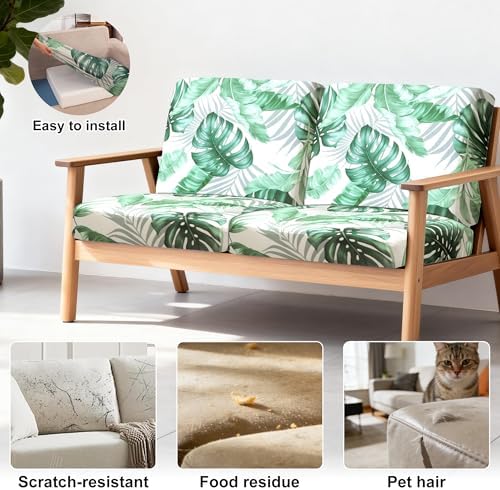 4 Pcs Outdoor Cushion Covers, Patio Sofa Cushion Covers Replacement - Image 4