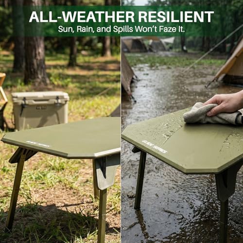 TOPCHANCES Folding Camping Table Outdoor,Ultralight Aluminum Camping Tables Multifunctional Portable Folding Table with Carrying Bag for Holiday Festival Camping Travel Picnic Grilling - Image 4
